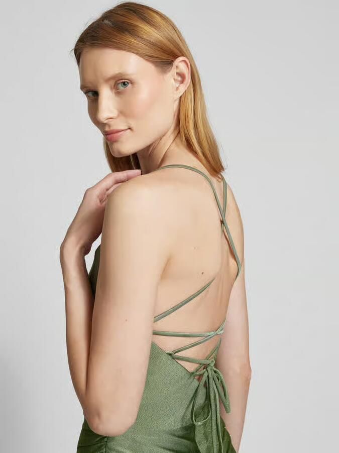 LUXUAR FASHION Avondjurk met plooien opzij