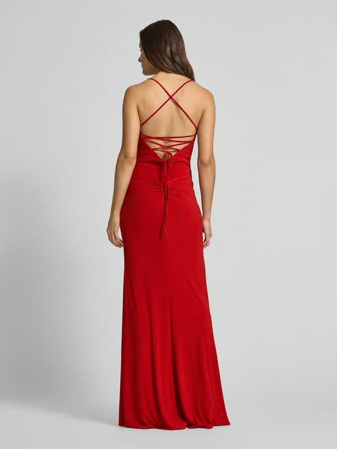 LUXUAR FASHION Avondjurk met plooien opzij