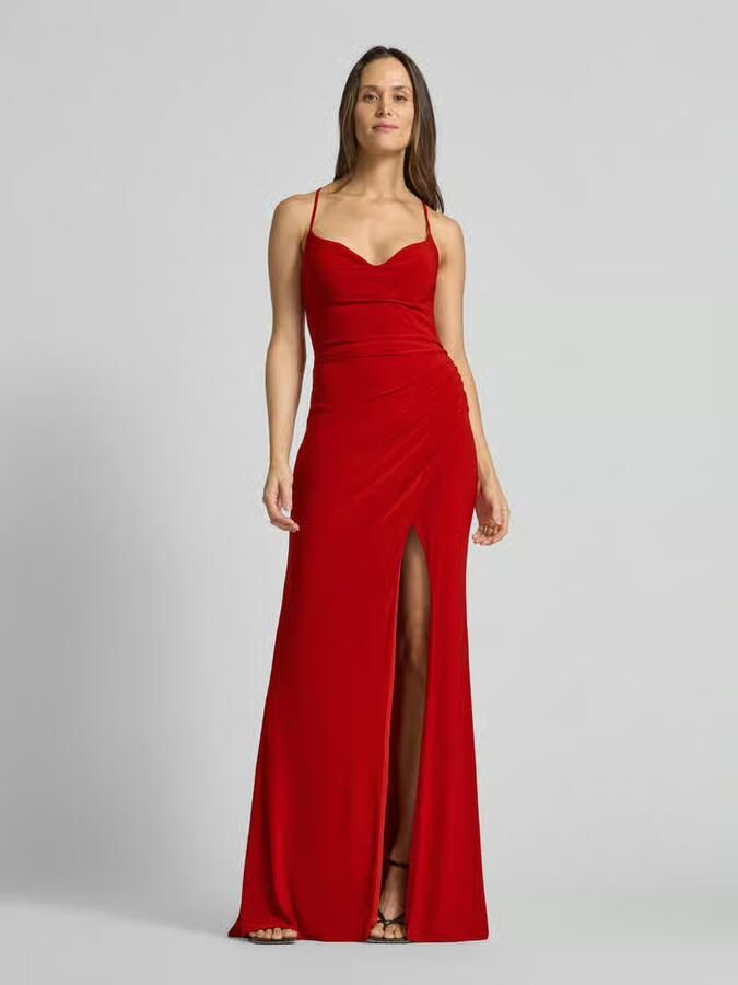 LUXUAR FASHION Avondjurk met plooien opzij - Foto 2