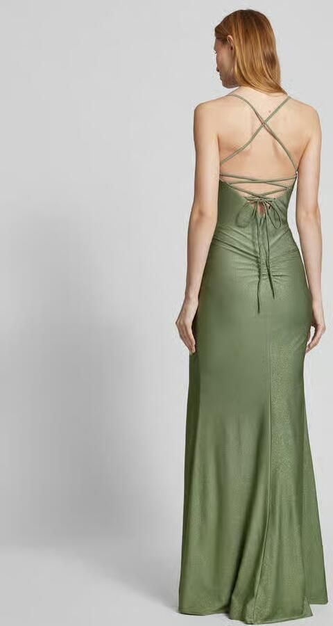 LUXUAR FASHION Avondjurk met plooien opzij - Foto 3