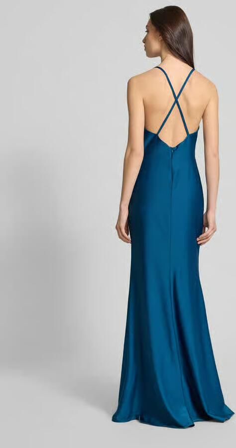 LUXUAR FASHION Avondjurk met plooien opzij