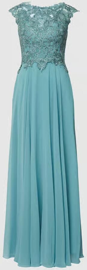 LUXUAR FASHION Avondjurk met siergarnering en cut-out - Foto 4