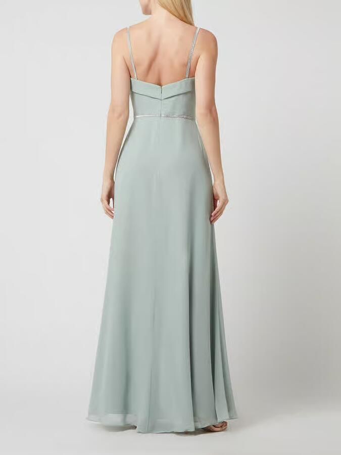 LUXUAR FASHION Avondjurk met siersteentjes