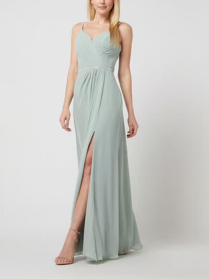 LUXUAR FASHION Avondjurk met siersteentjes - Foto 2