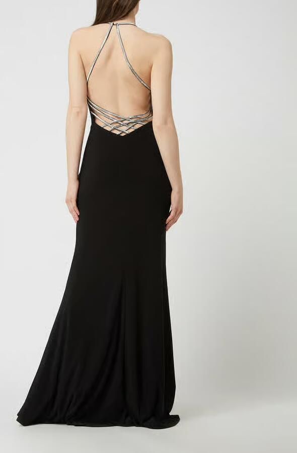 LUXUAR FASHION Avondjurk met siersteentjes - Foto 2