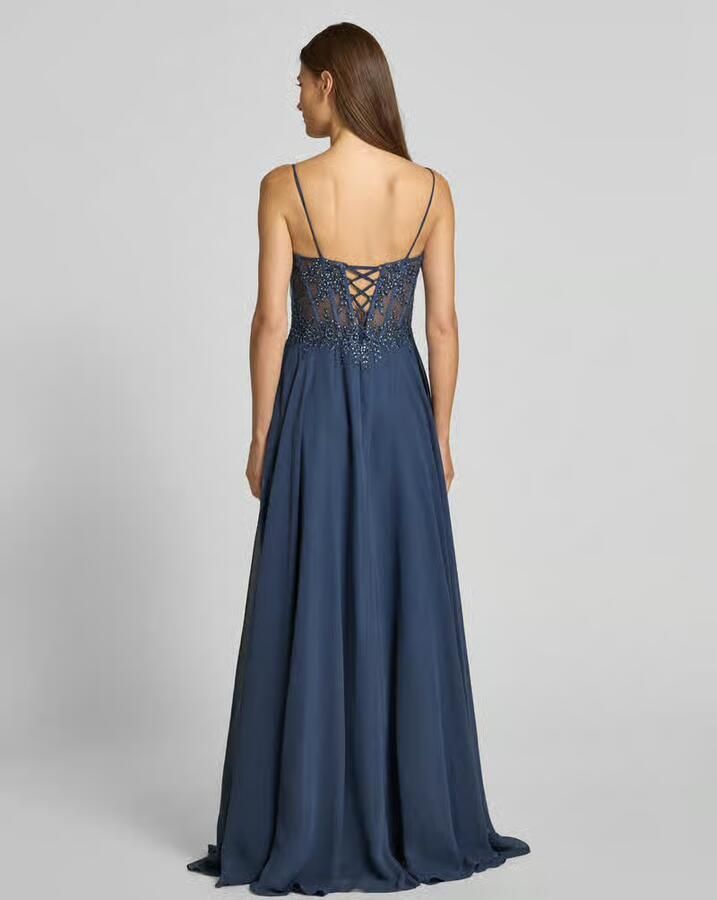 LUXUAR FASHION Avondjurk met bloemenborduursels - Foto 3