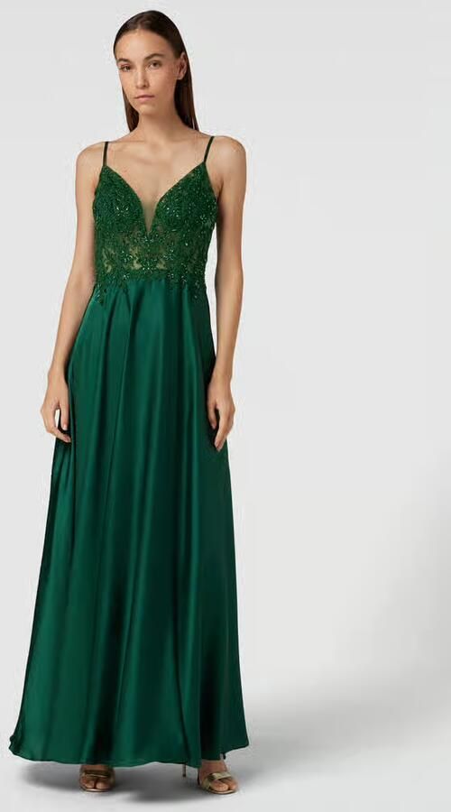LUXUAR FASHION Avondjurk met siersteentjes - Foto 2