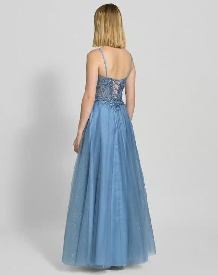 LUXUAR FASHION Avondjurk met siersteentjes - Foto 3