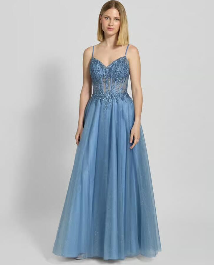 LUXUAR FASHION Avondjurk met siersteentjes - Foto 2