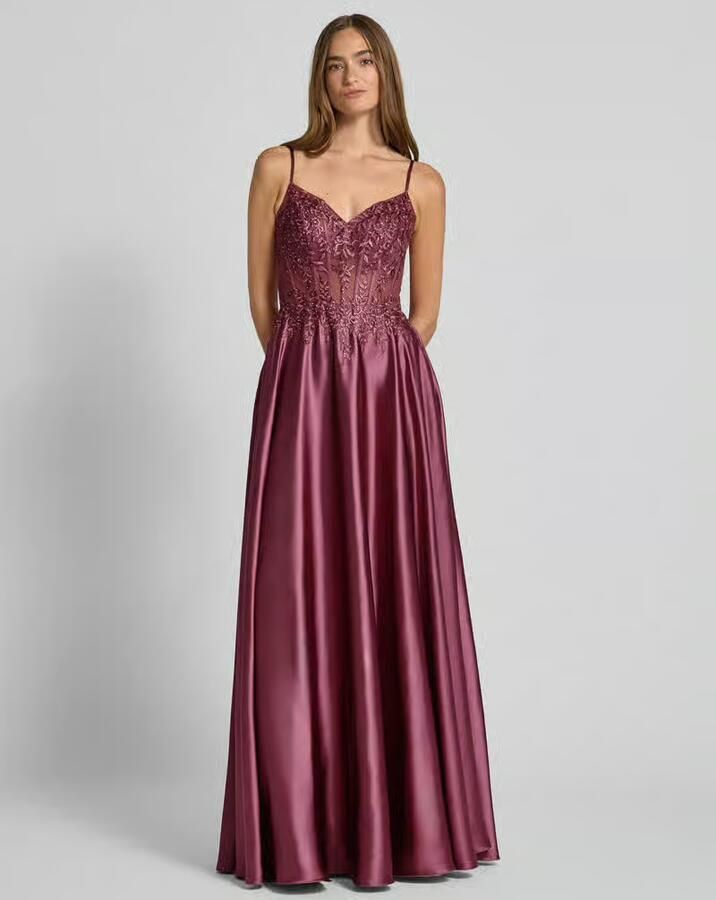 LUXUAR FASHION Avondjurk met siersteentjes - Foto 2