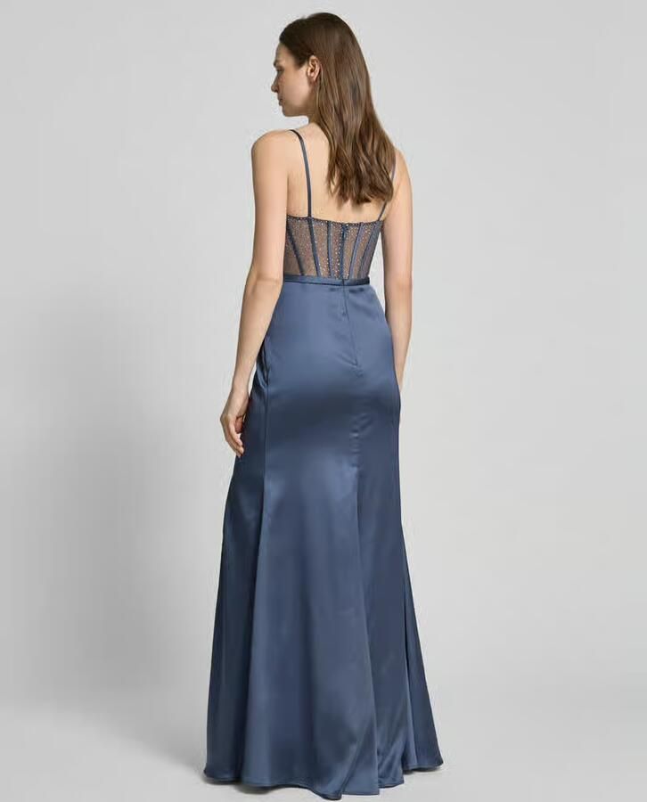 LUXUAR FASHION Avondjurk met strass-steentjes