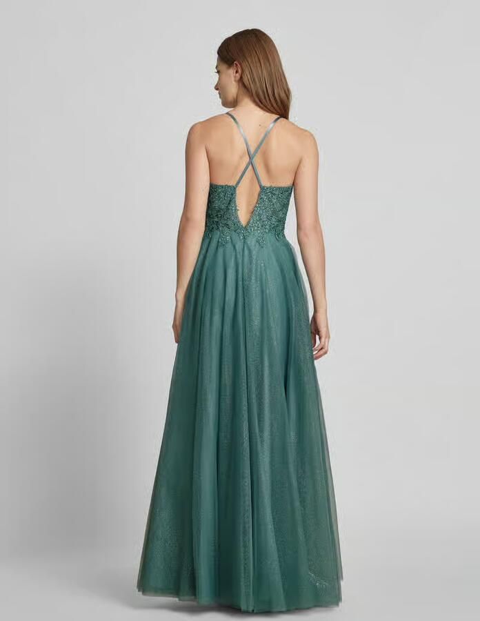 LUXUAR FASHION Avondjurk met hartvormige hals - Foto 3