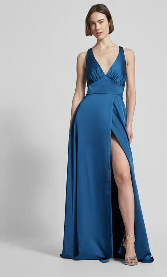 LUXUAR FASHION Avondjurk met V-hals - Foto 2