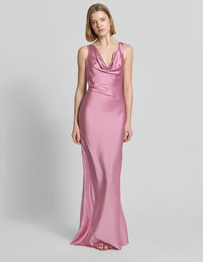 LUXUAR FASHION Avondjurk met vetersluiting aan de achterkant - Foto 3