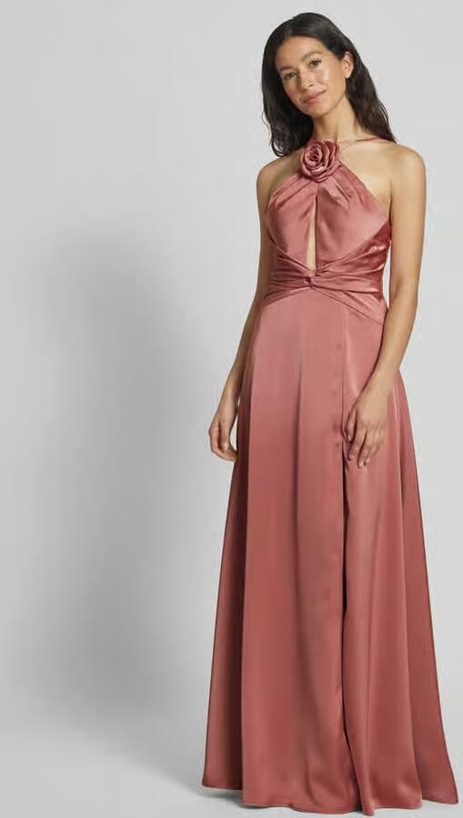 LUXUAR FASHION Avondjurk van satijn met cut-out - Foto 2
