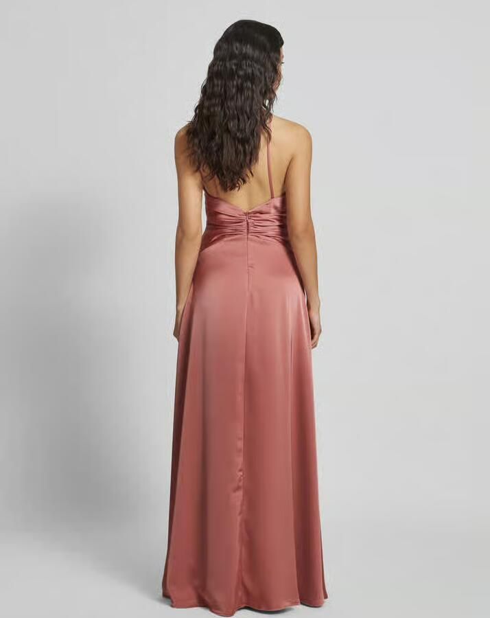 LUXUAR FASHION Avondjurk van satijn met cut-out