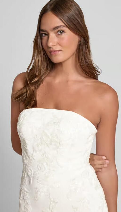 LUXUAR FASHION Bruidsjurk in off shoulder-look