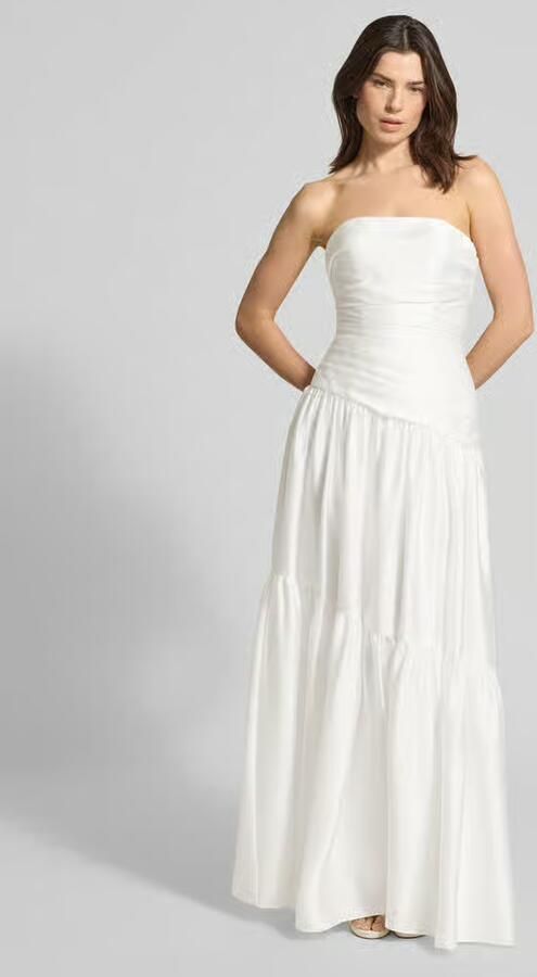 Luxuar Regular fit avondjurk in geplooide look - Foto 3