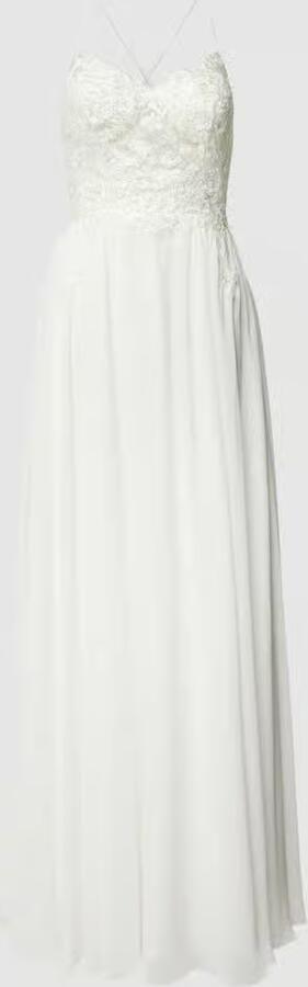 LUXUAR FASHION Bruidsjurk met gebloemd kant - Foto 3