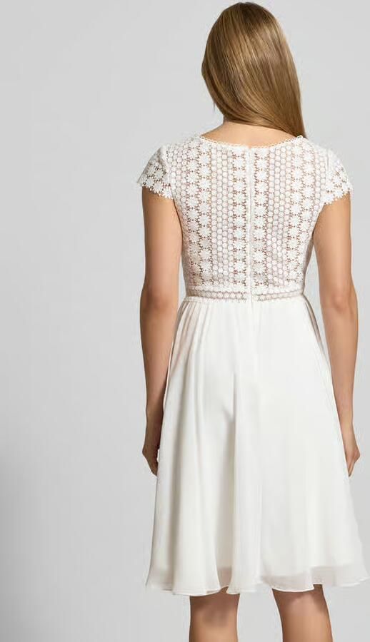 LUXUAR FASHION Bruidsjurk met gebloemd kant - Foto 2