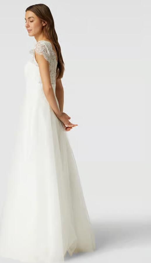 LUXUAR FASHION Bruidsjurk met gebloemd kant - Foto 2