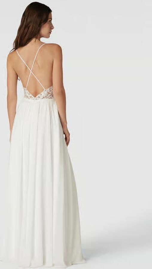 LUXUAR FASHION Bruidsjurk met gebloemd kant - Foto 3