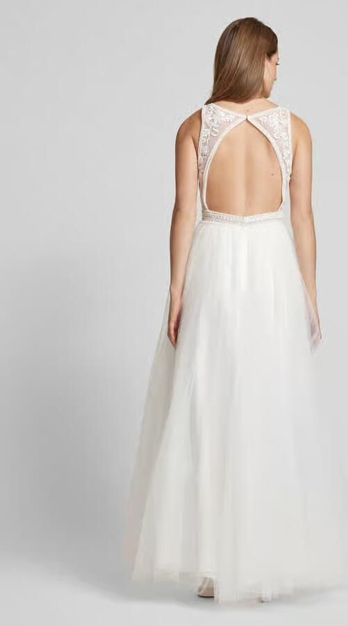 LUXUAR FASHION Bruidsjurk met hartvormige hals - Foto 3