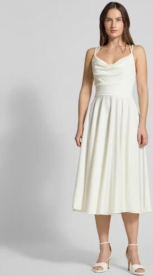 Luxuar Regular fit midi-jurk met siersteentjes - Foto 2