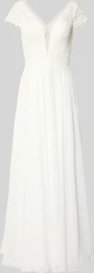 LUXUAR FASHION Bruidsjurk met V-hals - Foto 3