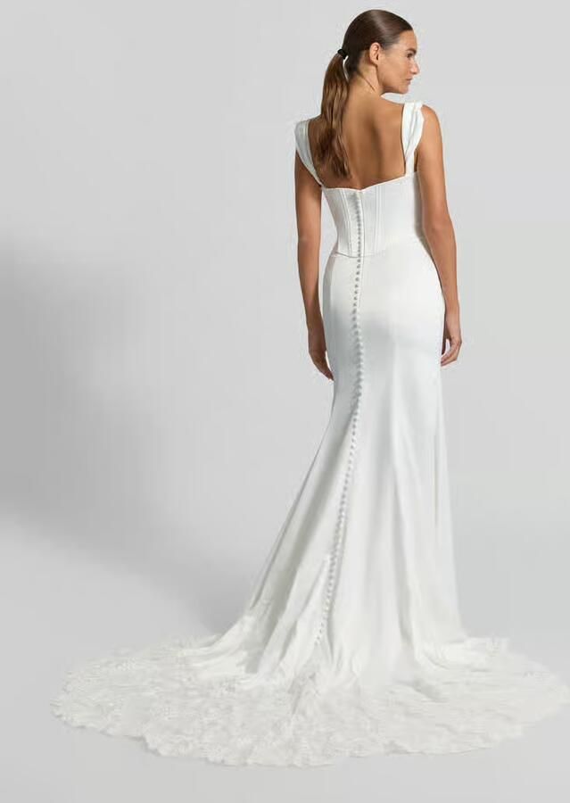 LUXUAR FASHION Bruidsjurk met vierkante hals - Foto 2