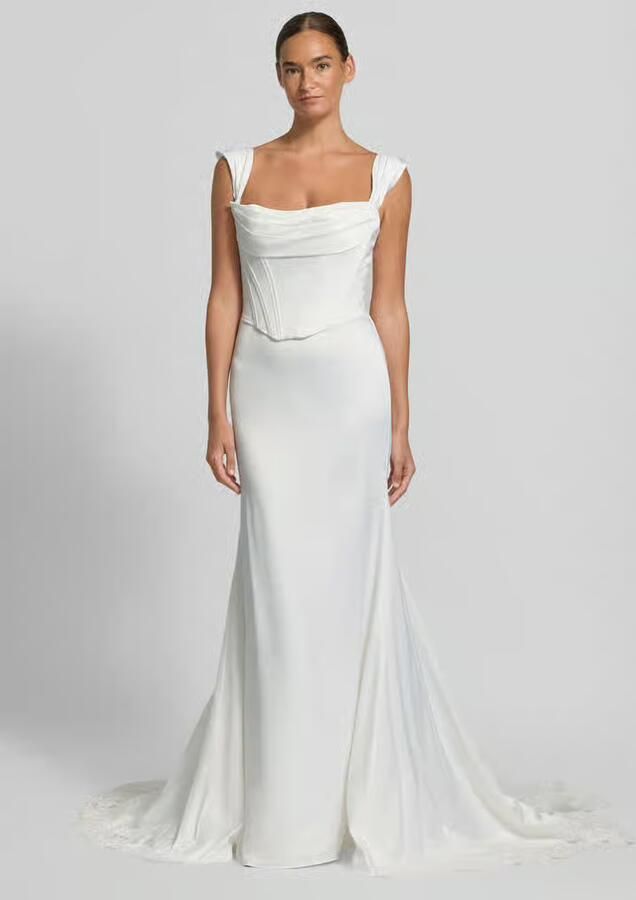 LUXUAR FASHION Bruidsjurk met vierkante hals - Foto 3