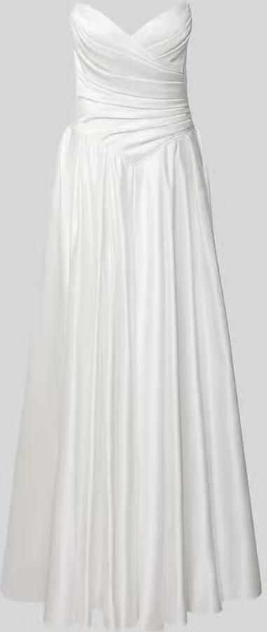 LUXUAR FASHION Bruidsjurk van satijn in off-shoulder-look