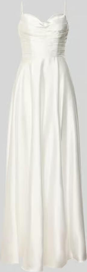 LUXUAR FASHION Bruidssjurk met draperieën en vetersluiting aan de achterkant - Foto 2