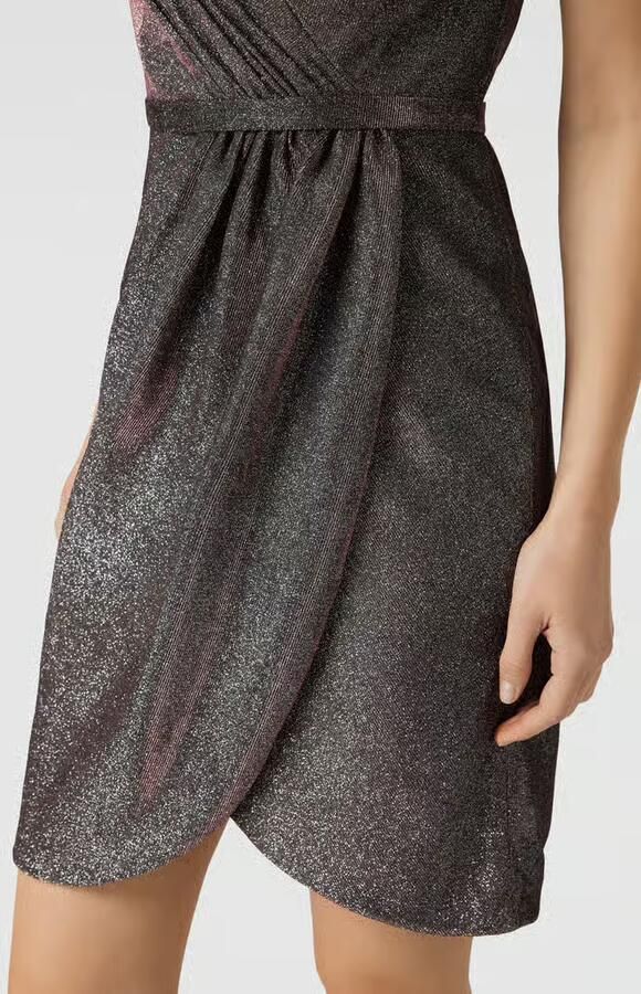 LUXUAR FASHION cocktailjurk in wikkellook