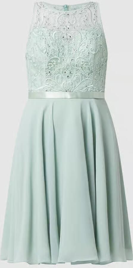LUXUAR FASHION Cocktailjurk met bloemenborduursel - Foto 3