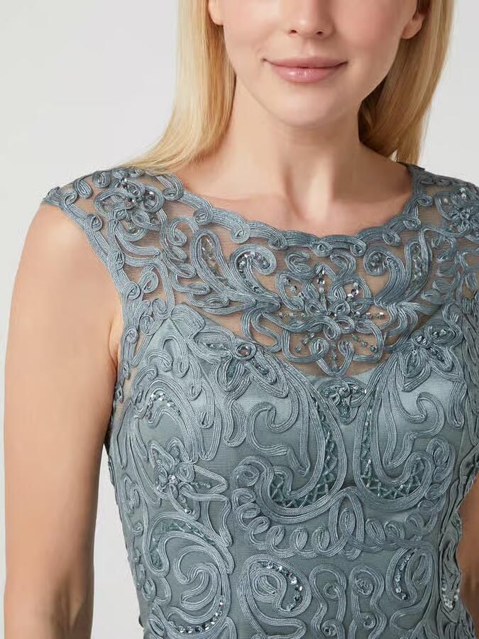 LUXUAR FASHION Cocktailjurk met borduursels