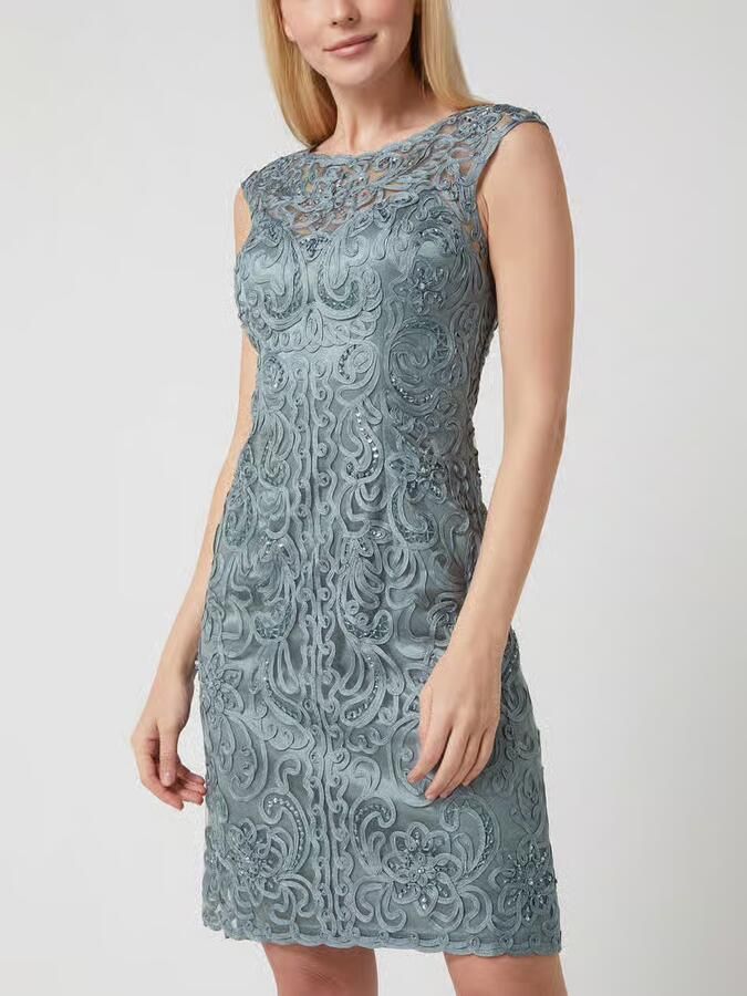 LUXUAR FASHION Cocktailjurk met borduursels - Foto 2