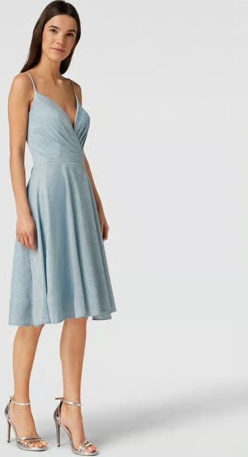 LUXUAR FASHION Cocktailjurk met effectgaren - Foto 2