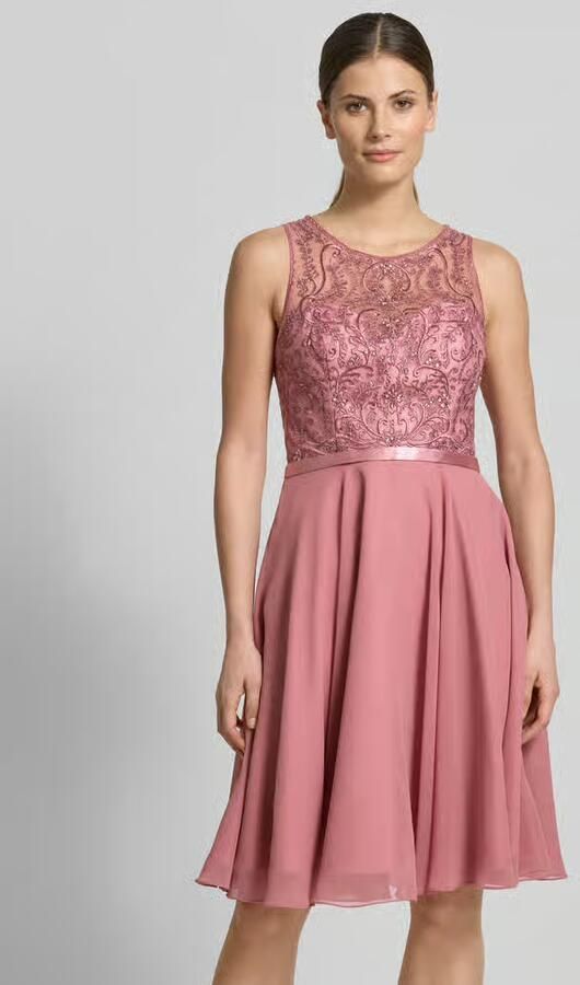 LUXUAR FASHION Cocktailjurk met strass-steentjes - Foto 7