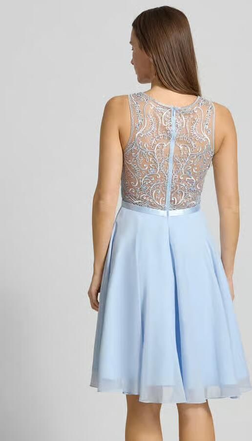 LUXUAR FASHION Cocktailjurk met strass-steentjes - Foto 4