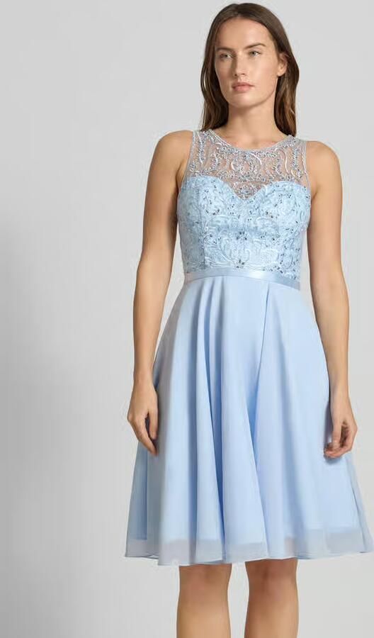 LUXUAR FASHION Cocktailjurk met strass-steentjes - Foto 3