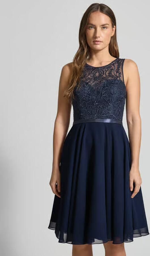 LUXUAR FASHION Cocktailjurk met strass-steentjes - Foto 3