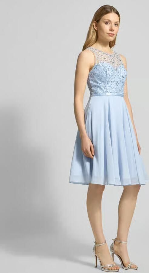 LUXUAR FASHION Cocktailjurk met strass-steentjes - Foto 6