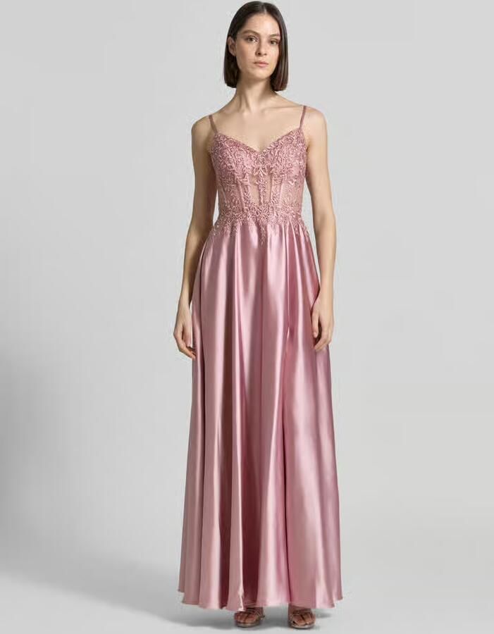 LUXUAR FASHION corsetjurk met vetersluiting aan de achterkant - Foto 2