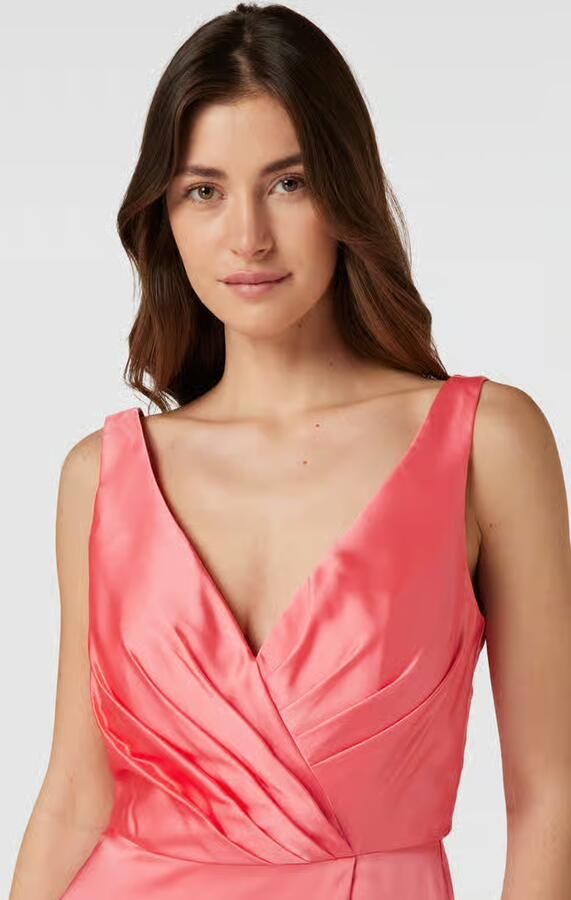 LUXUAR FASHION Knielange cocktailjurk met plooien
