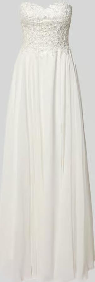 LUXUAR FASHION Regular fit bruidsjurk met florale met kant - Foto 4