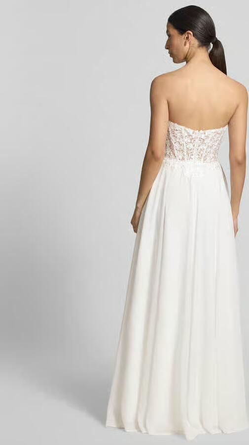 LUXUAR FASHION Regular fit bruidsjurk met florale met kant - Foto 2
