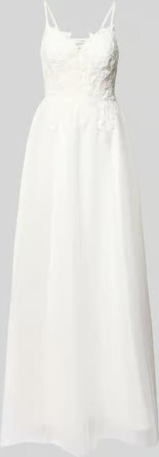 LUXUAR FASHION maxi-jurk met stitchings en vetersluiting aan de achterkant - Foto 2