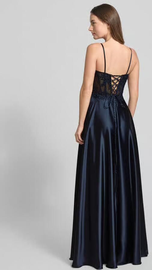 LUXUAR FASHION Regular fit avondjurk met gebloemde kant - Foto 2