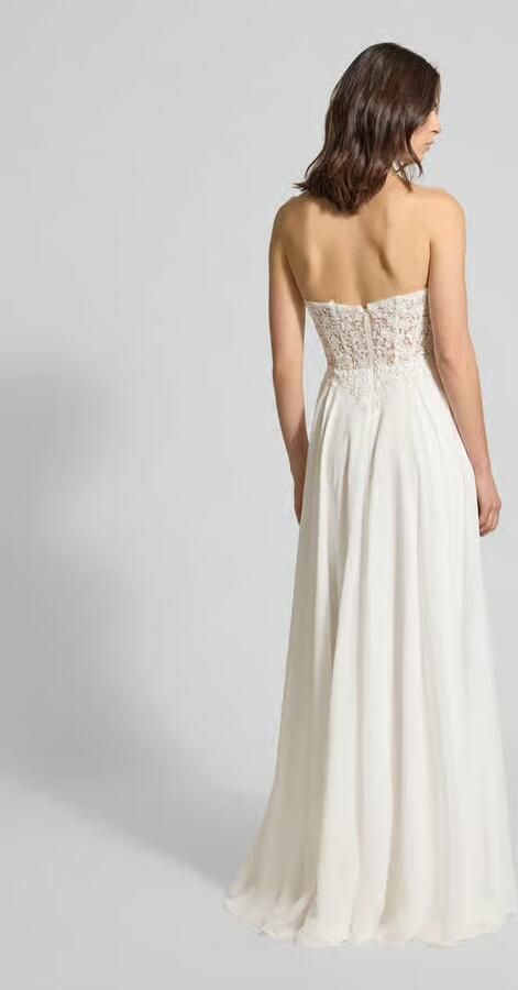 LUXUAR FASHION Regular fit bruidsjurk met florale met kant - Foto 5